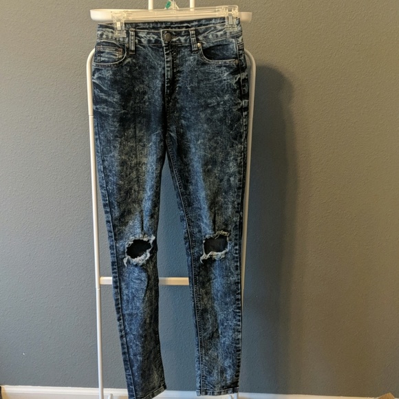 Denim - Elite high waisted distressed skinny Jeans